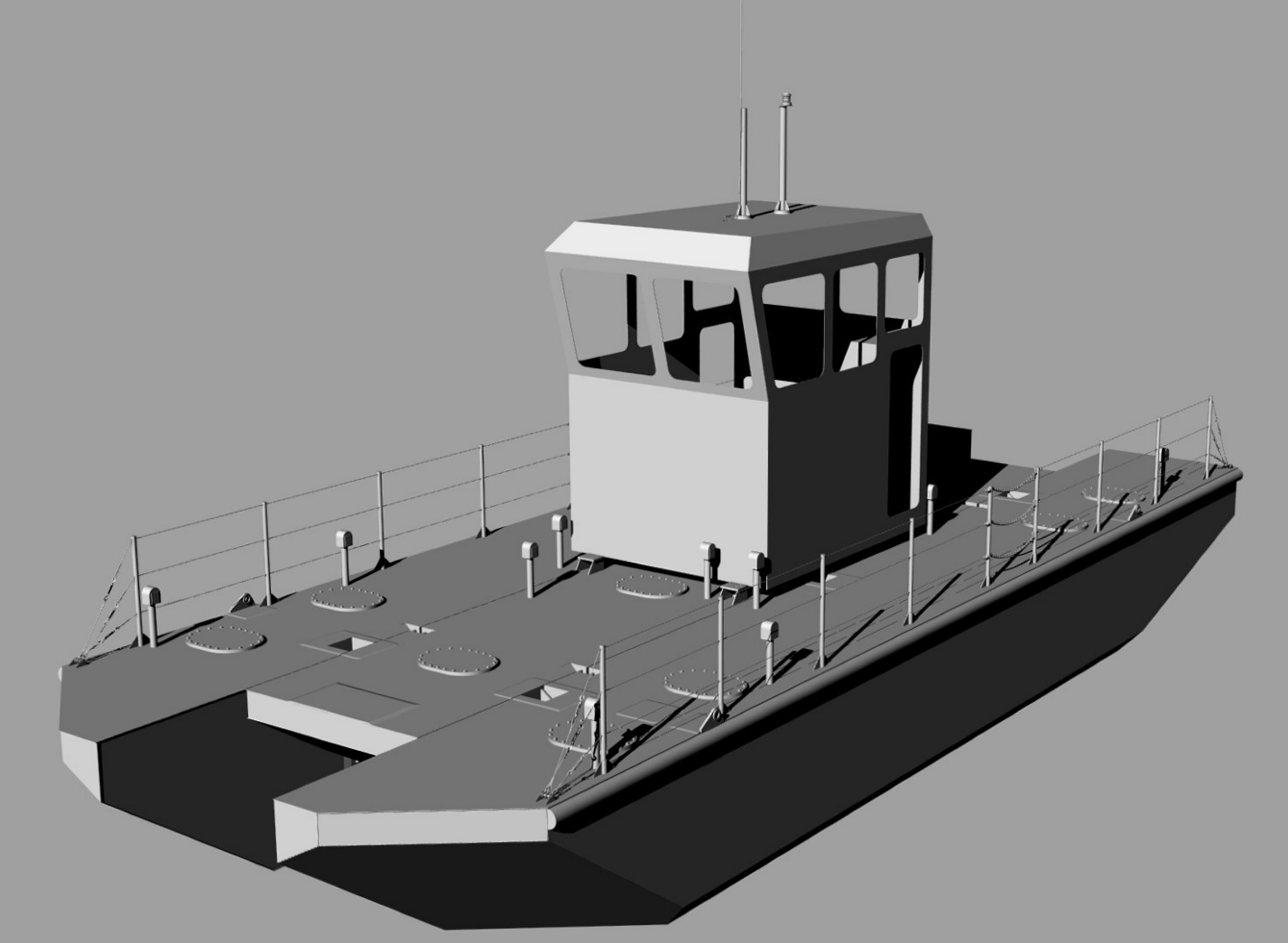 Выполнение работ по проектированию маломерного судна-нефтемусоросборщика катамаранного типа