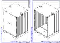 Разработка комплекта конструкторской документации "Контейнер АУК-0,625" по ГОСТ 22225-76