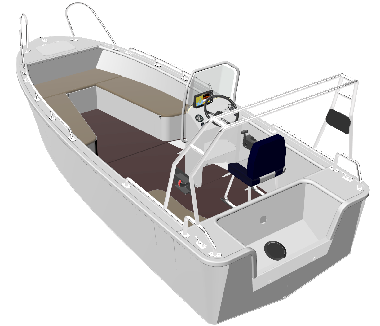 Эскизное проектирование и разработка технического проекта маломерного судна (моторно-гребная лодка с корпусом из алюминиевого сплава ДСС 4,7)