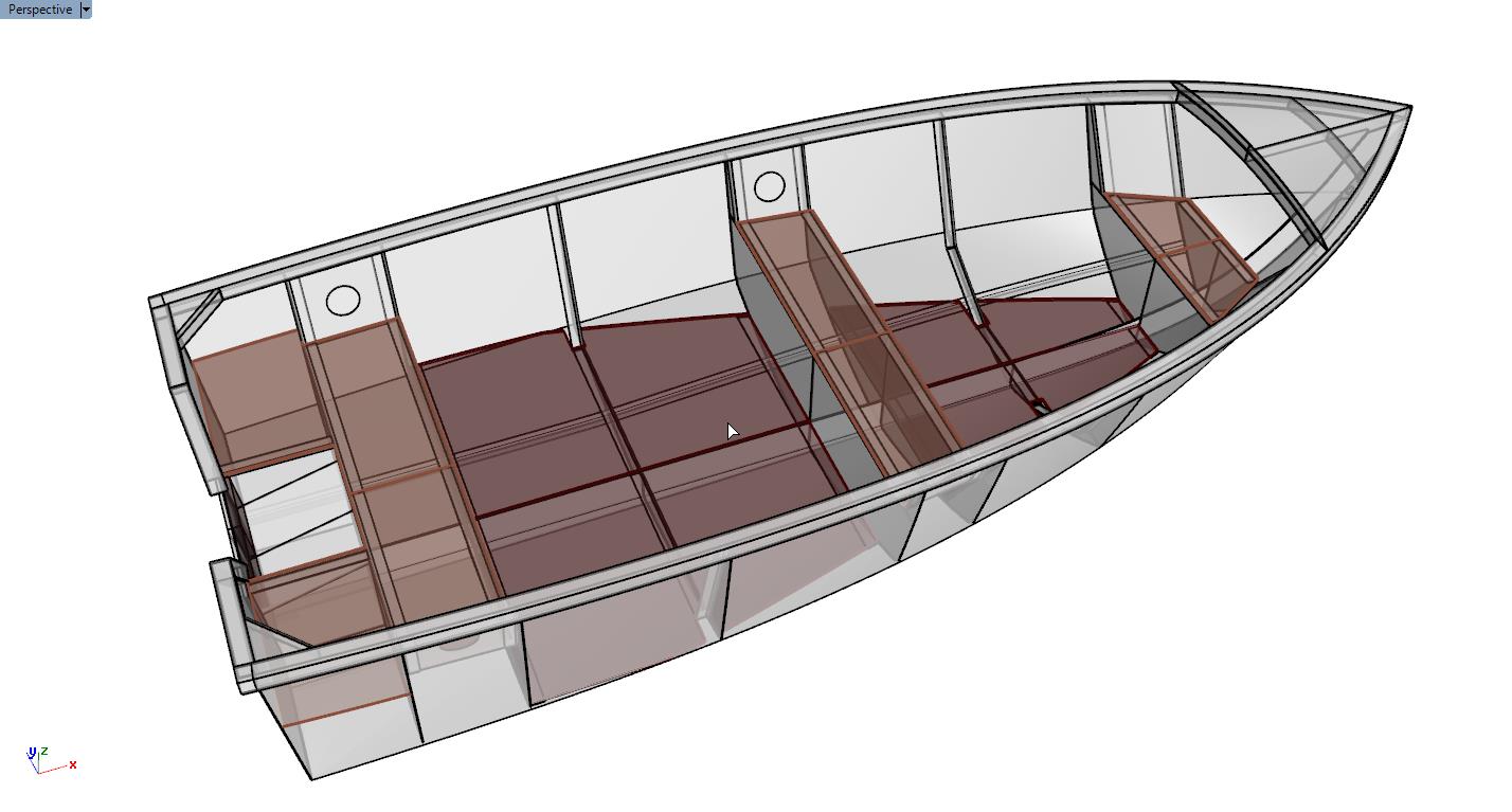 Разработка полного цикла конструкторской документации (эскизного проекта, технического проекта и рабочей конструкторской документации) применительно к маломерному судну (алюминиевая лодка ДСС 3,8)
