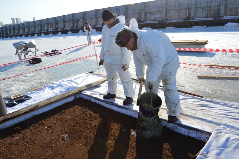 Натурные испытания аварийно-спасательных средств по ликвидации разливов нефти и нефтепродуктов
