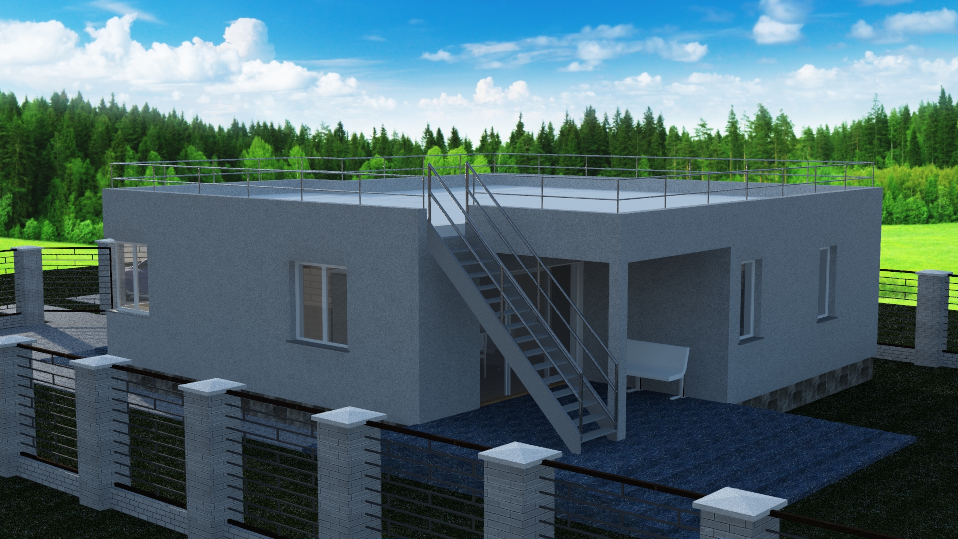 Строительство индивидуального жилого дома по типовому проекту № 05/03-20