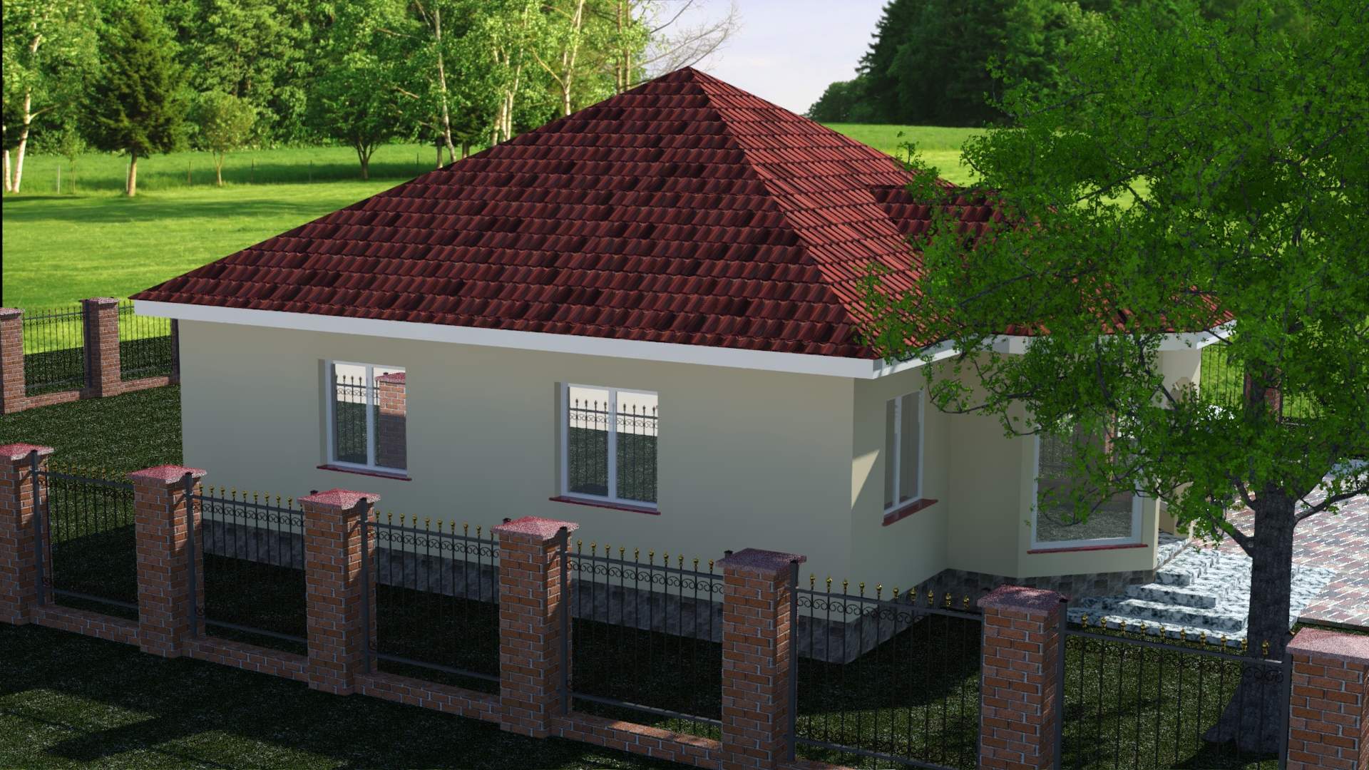 Строительство индивидуального жилого дома по типовому проекту № 05/02-20
