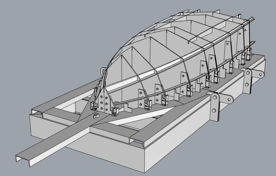 Проектирование построечных сооружений (стапелей) для серийного производства маломерных судов