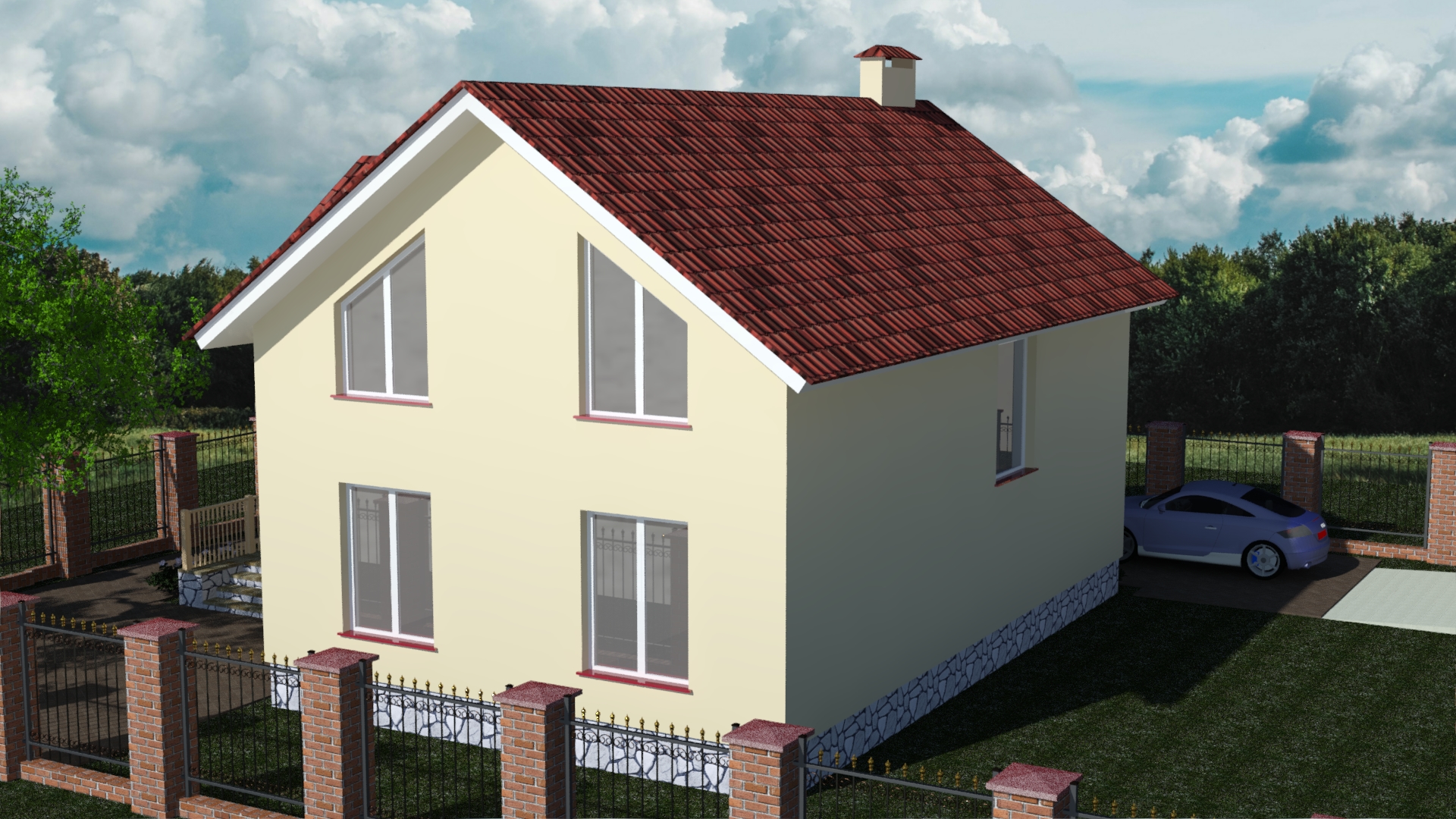 Строительство индивидуального жилого дома по типовому проекту № 05/01-20