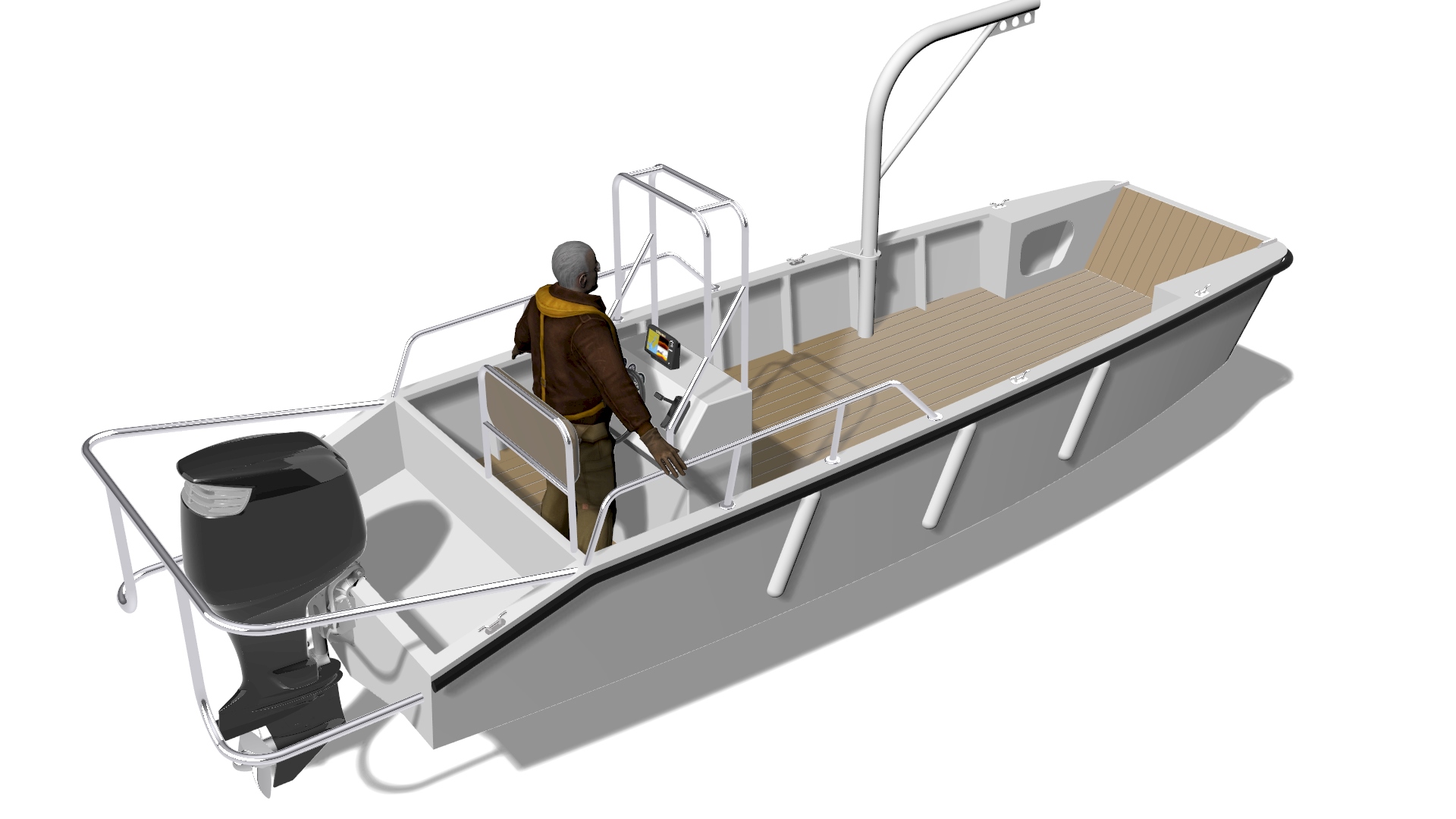 Проектирование многофункционального маломерного судна для работ в прибрежной акватории на основе эскизного проекта собственной разработки