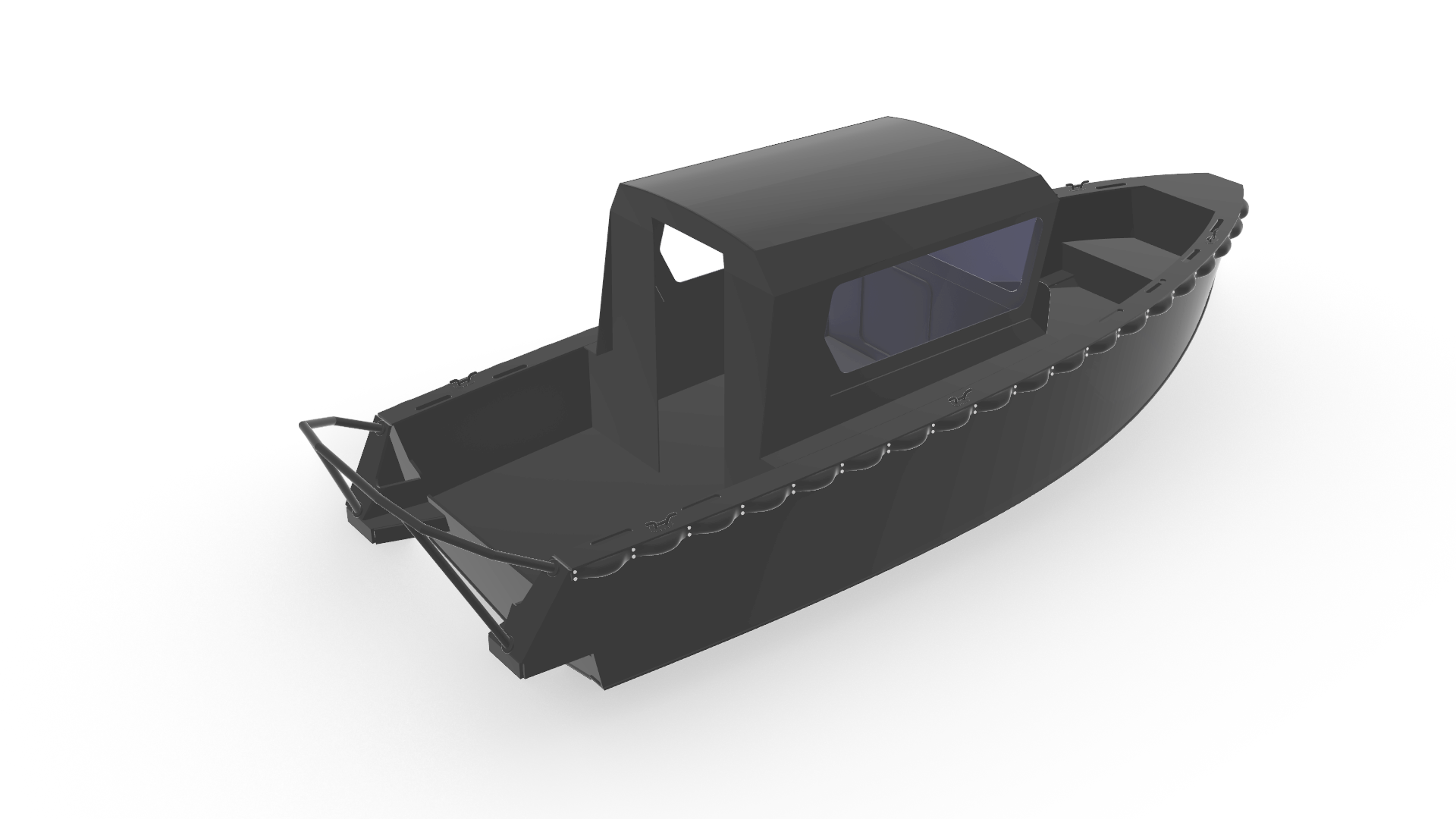 Строительство моторного прогулочного катера длиной 7,0 м с корпусом из ПДН по типовому проекту собственной разработки РФНТ.361431.009