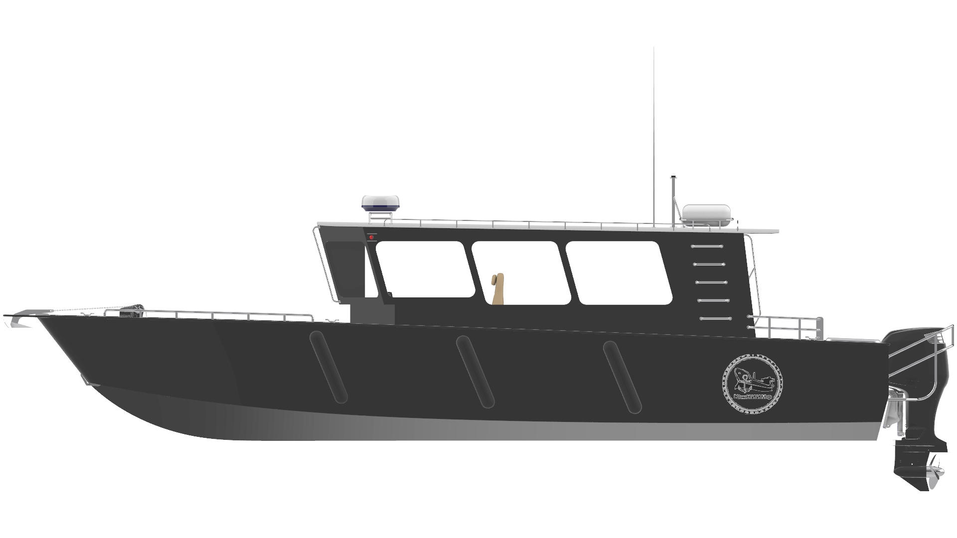 Проектирование маломерного судна для прибрежных пассажирских перевозок и досуга на воде (с повышенной или интегрированной рубкой) на основе эскизного проекта собственной разработки